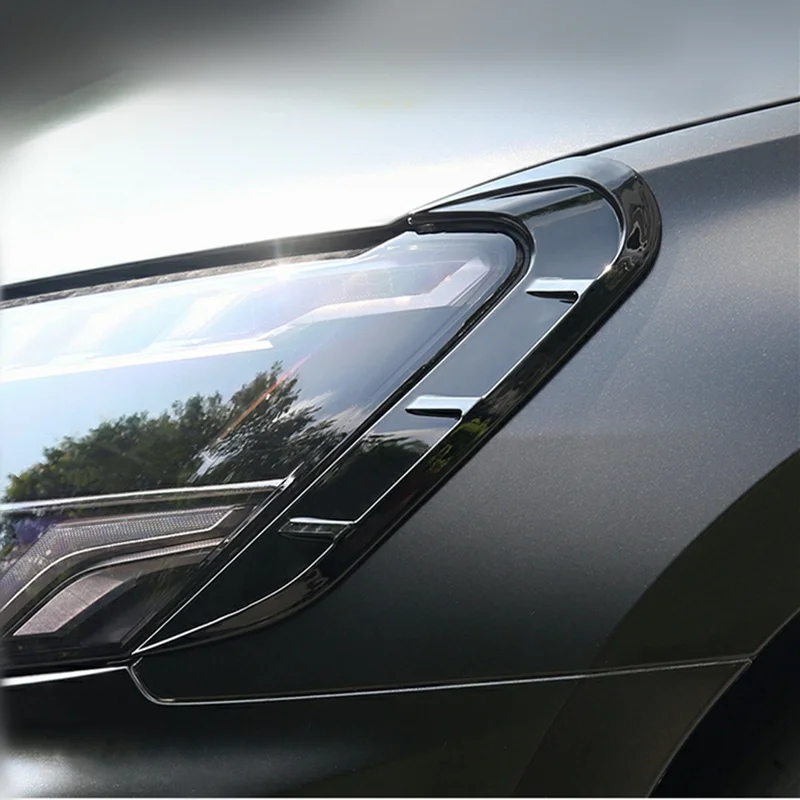 

New Product 2PCS ABS Piano Black Headlight Side Sports Air Decoration Pieces Car Accessories For Audi A3 8Y 2020 2021