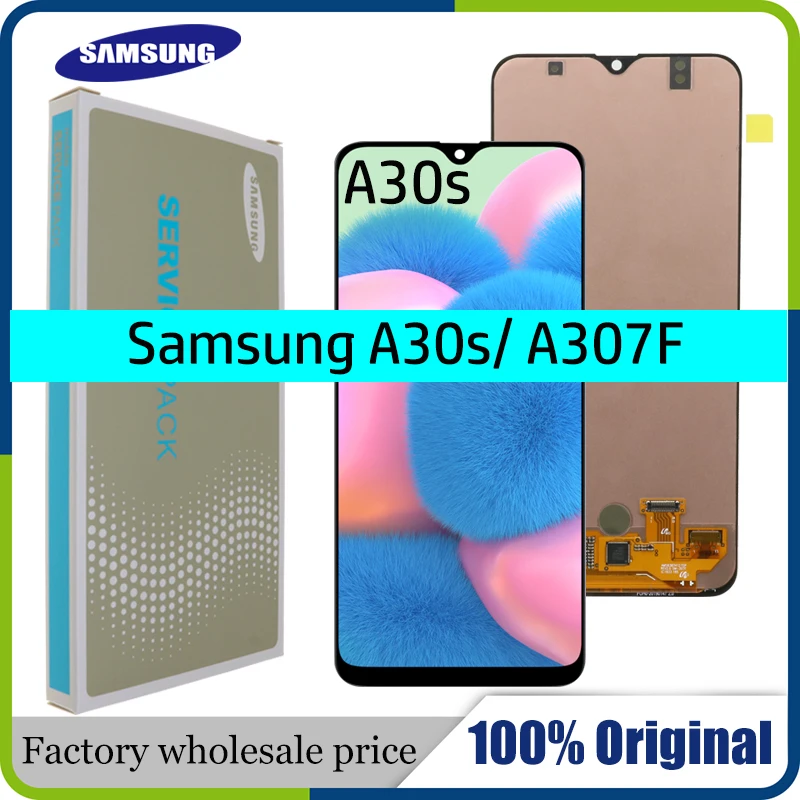 

Дисплей с тачскрином Samsung для Samsung Galaxy (A30s/ A307F/ A307/ A307FN), AMOLED, с рамкой/ без рамки