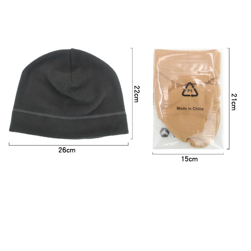 Шапка-утепленная флисовая двухслойная ветрозащитная теплая для альпинизма