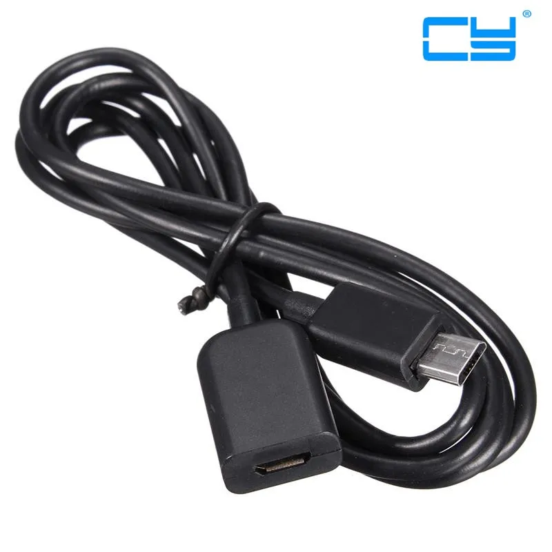 Высококачественный 1 m micro usb b 2 0 pinos macho для femea m/f кабель удлинитель САО