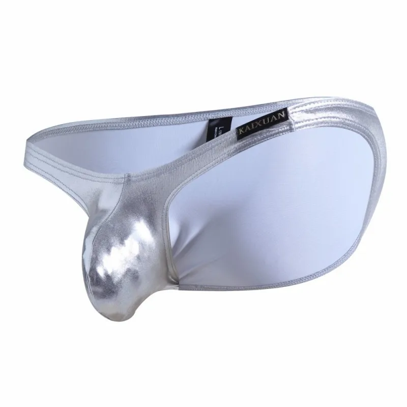 Сексуальные мужские плавки из искусственной кожи Стеклярус Чехол Нижнее белье с