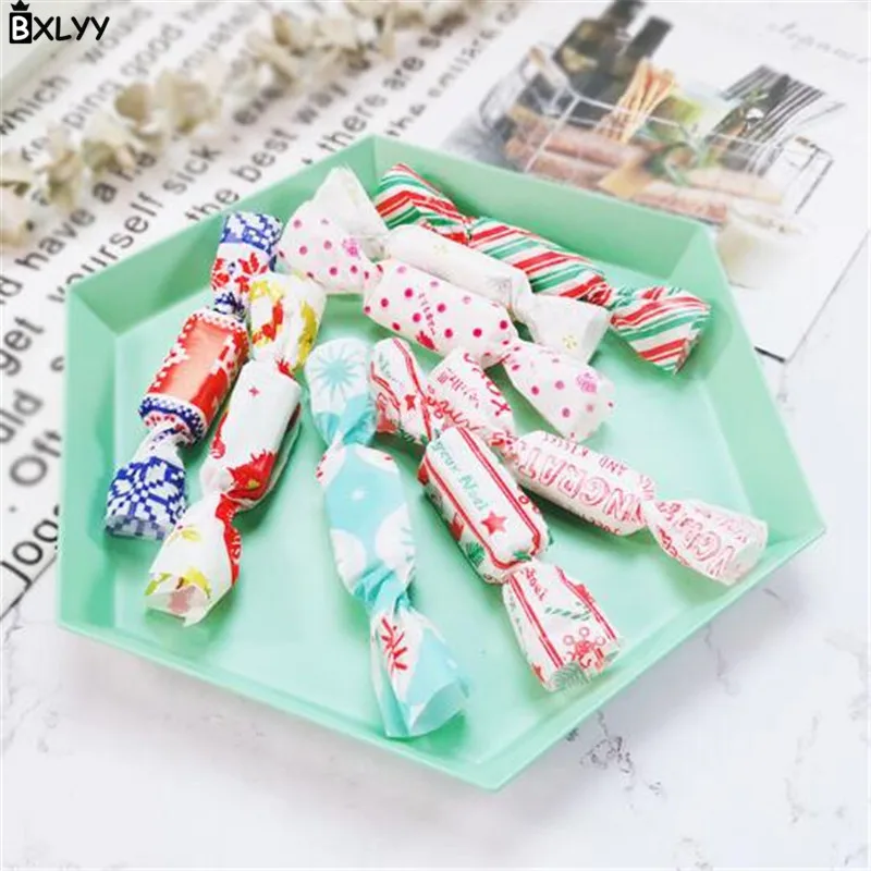 BXLYY 100pc Nougat Wrapper Thicken Baking Packaging Oil Paper Candy Christmas Decoration Party Supplies Baby Shower.75z | Дом и сад