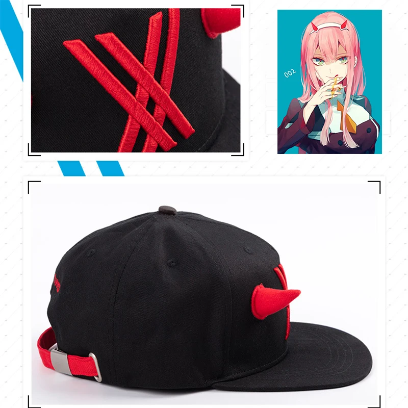 Аниме DARLING In The FRANXX ZERO TWO Hat Косплей Реквизит мультяшная Кепка милые аксессуары