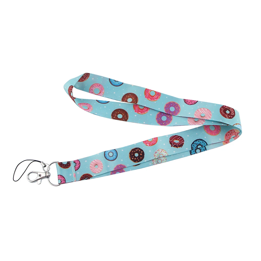 ER762 модный шнурок с конфетами в виде пончиков держатель для кредитных карт бейдж