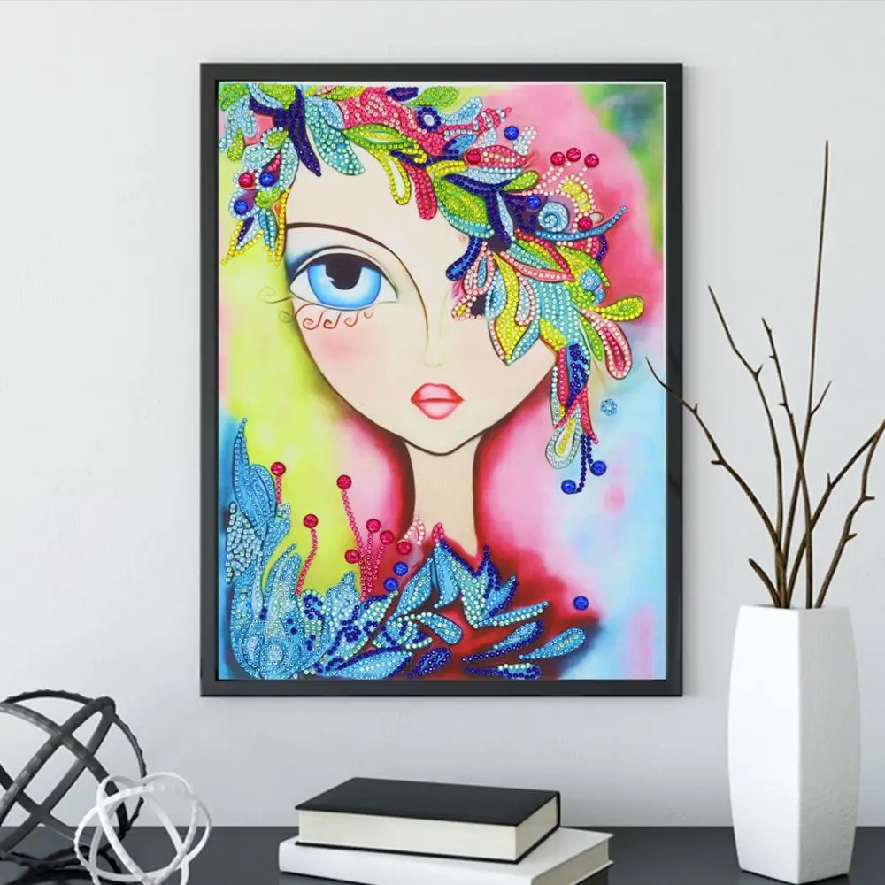 5D алмазная живопись мозаика особой формы из драгоценных камней сделай сам