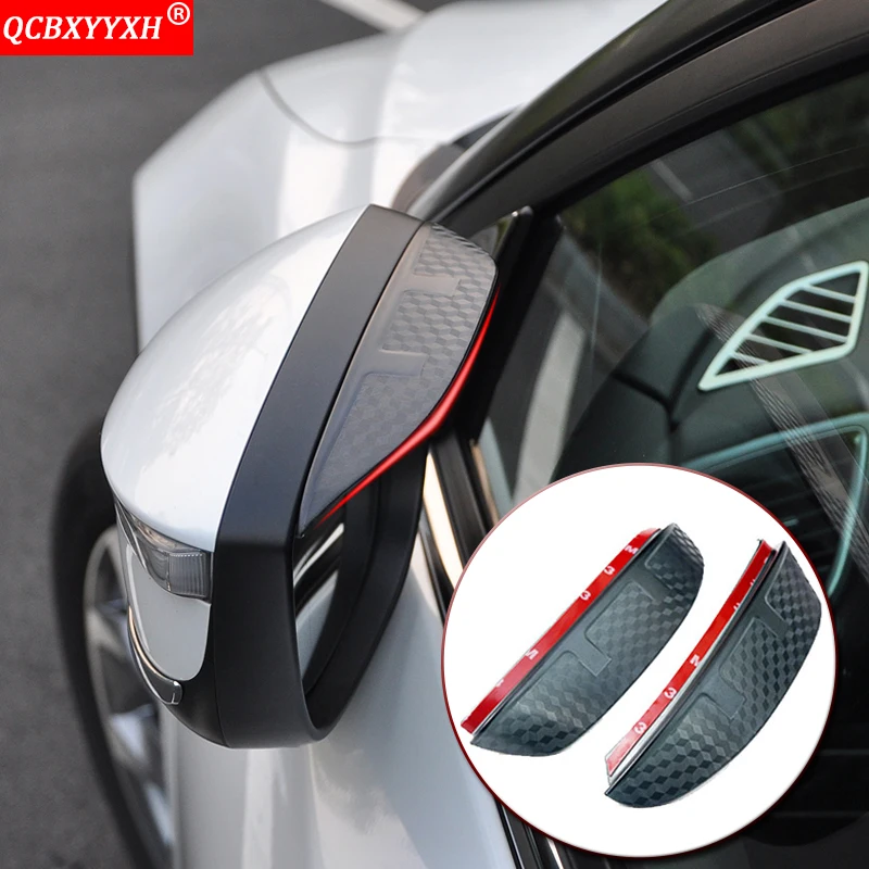 Автомобильный Стайлинг из углеродного волокна с рисунком зеркало заднего вида