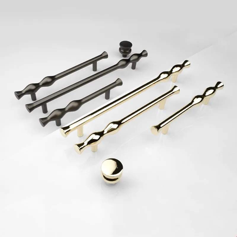 KK & FING простые модные креативные ручки для дверей шкафа Ручки для ящиков из цинкового сплава дверные ручки для гардероба оборудование для обработки мебели