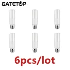 Сверхъяркая Энергосберегающая светодиодная лампа 6 шт.лот T37 7 Вт E27 6000k для украшения интерьера дома и офиса