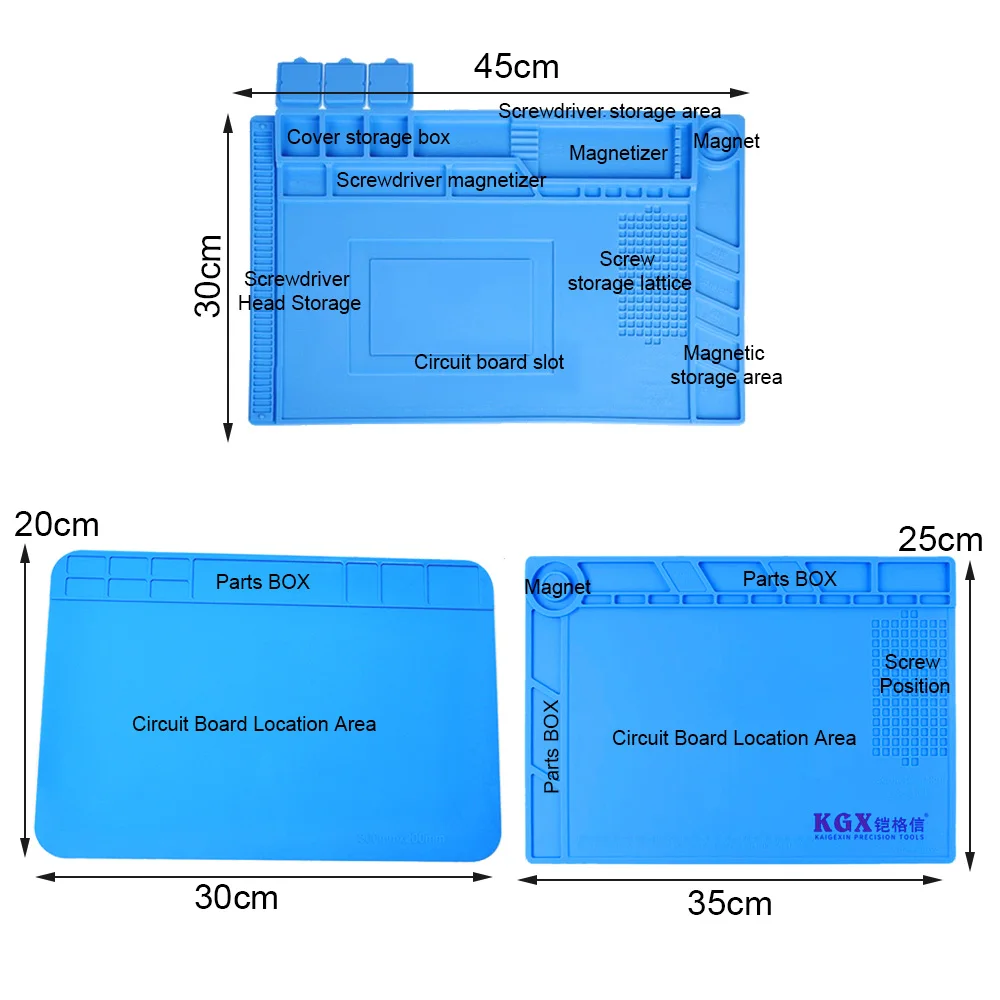 Теплоизоляционный рабочий коврик ESD с магнитным пазом термостойкий