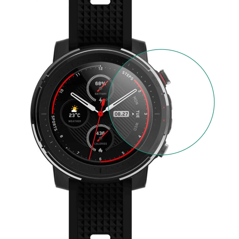 Защитная пленка для экрана из закаленного стекла для Xiaomi Huami AMAZFIT Stratos 3 Smartwatch gps Sport Smart Watch