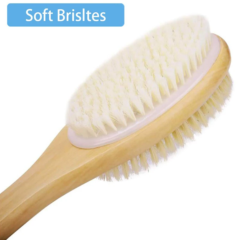 

2 PCS Removable Shower Brush Exfoliating Brush, Suitable for Whole Body Skin Exfoliation, Unisex Double Brush Head
