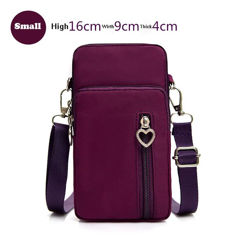 Small Purple Модный чехол для телефона для iPhone X, XR, XS, 7, 8, 6, 6s Plus, Повседневная сумка на запястье для iPhone 11 Pro, Max, женские сумки на плечо, маленькие сумки, чехол - Цвет: Small Purple