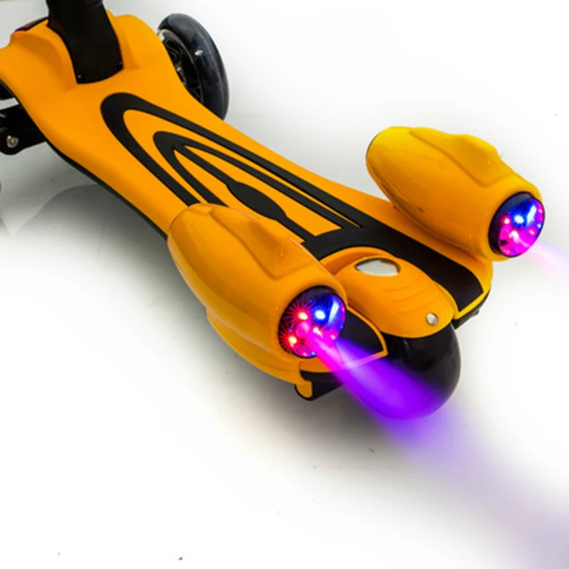Детский скутер нового дизайна светодиодный фонарь в форме ракеты зарядка спрей