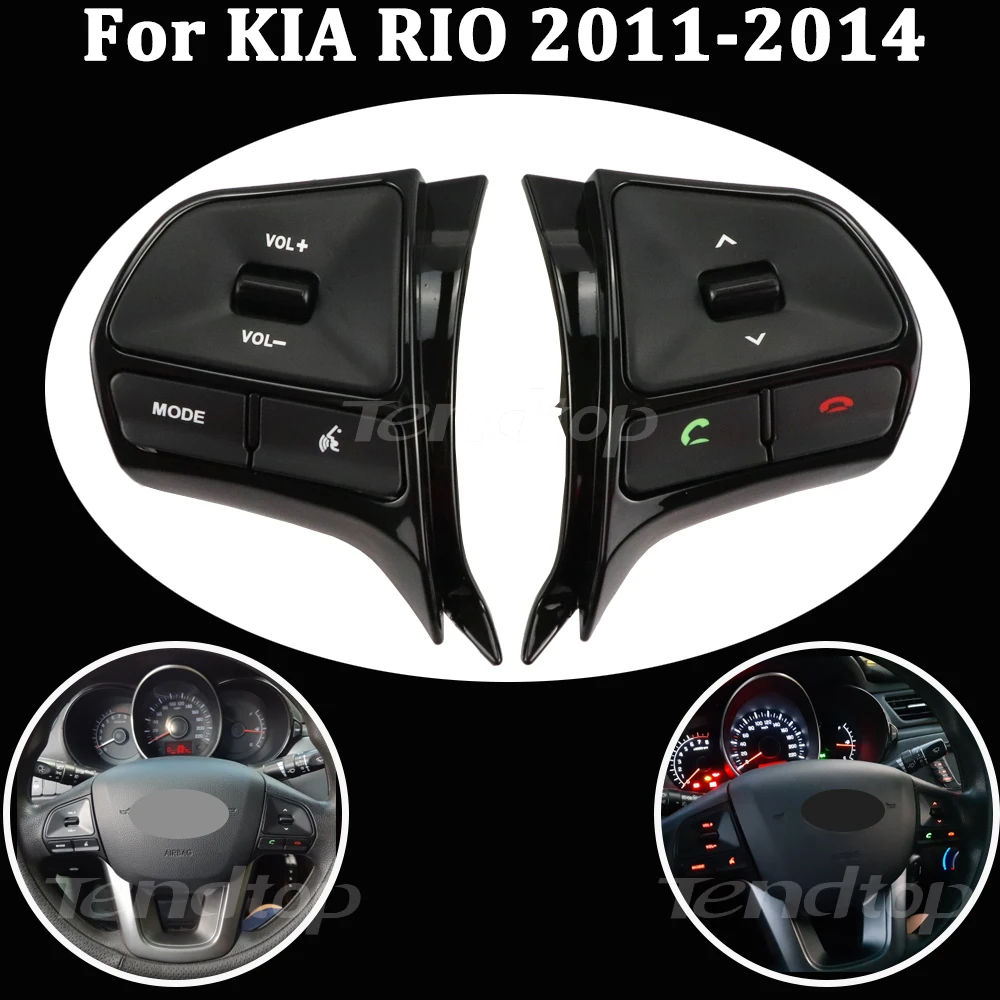 

For KIA K2 New RIO K2 2011-2014 Steering Wheel Control Buttons Remote Control Volume Switch Car Accessories