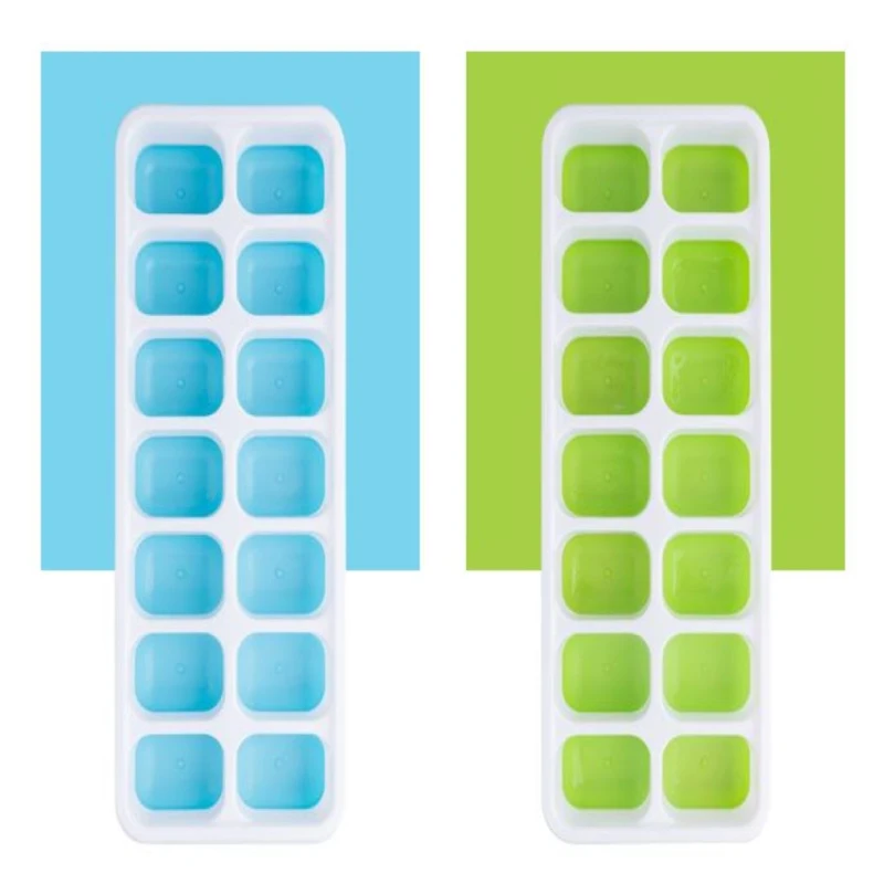 1 шт 14 дюймов кубики силиконовая форма для льда прессформы с крышкой замороженные