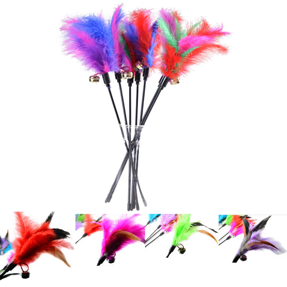 1 шт. забавная игрушка для кошек перо игрушки котенок питомец прорезыватель