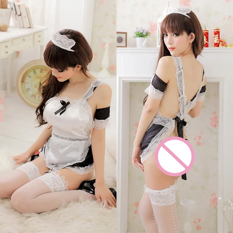 БДСМ взрослые игры сексуальный костюм горничной Сексуальное белье шляпа пальто 2