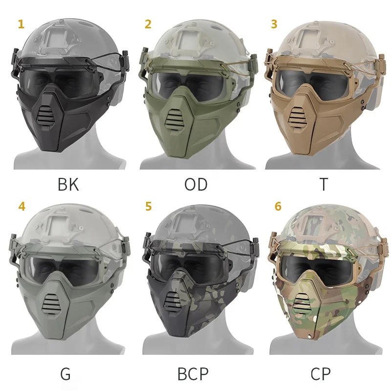 

Motorcycle Goggle Mask (Tactical) Paintball Glasses With Detachable Mask For Airsoft/CS/Skiing/Snowmobile/Cycling/Halloween