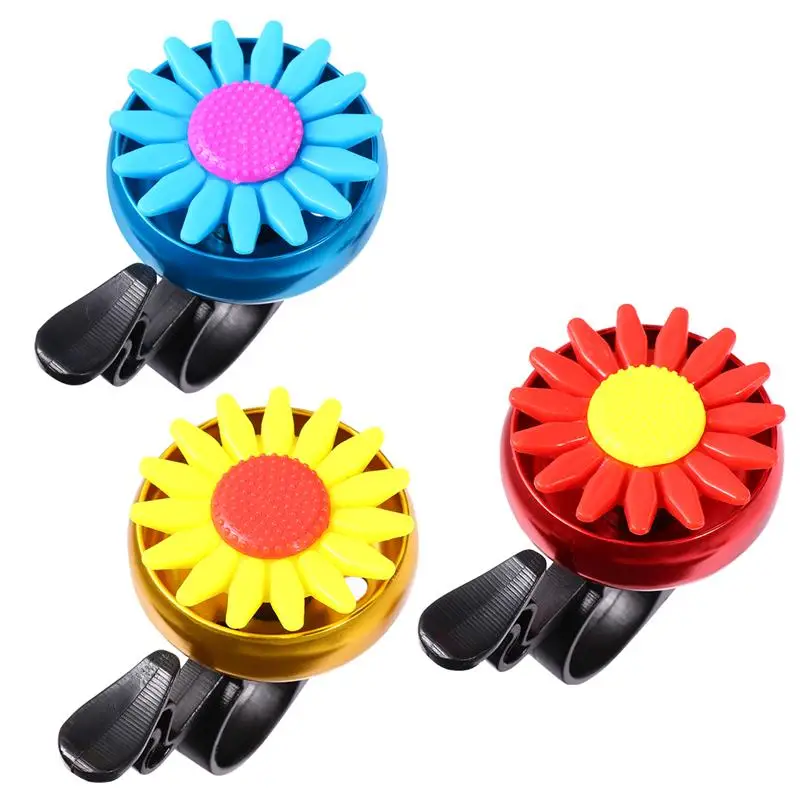 3 шт. велосипедный Звонок премьер Подсолнух Форма милый Кристалл крепкий и