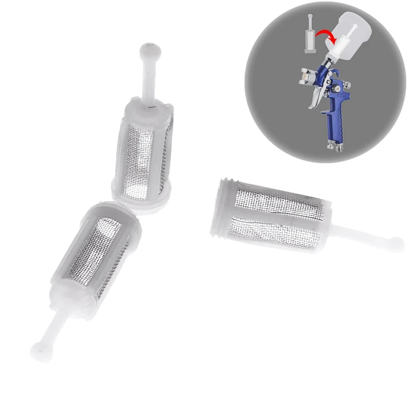 New 16 Pcs Universal Gravity Spray-Gun Filters Fine Mesh Disposable Feed Paint Strainer | Инструменты