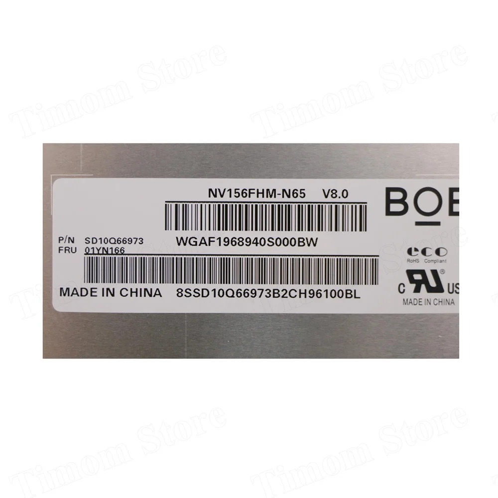 72% NTSC Для P53 ThinkPad P1 P15 T15g Lenovo X1 Extreme 15 6 NV156FHM-N65 01YN166 5D10V82343 N156HCE-GN1 01YN165 подходит N156HCE-EN1 |