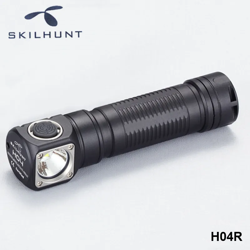 Skilhunt H04 H04R H04F Cree XM-L2 светодиодный фонарь для фар два пользовательских UI RCR123 CR123A 18650 налобный фонарь с магнитом плоский хвост