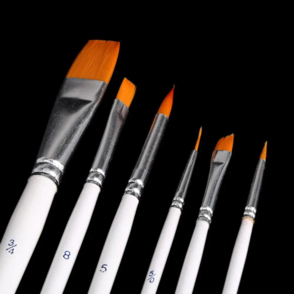 

6pcs/set Fine Hand-painted Thin Hook Line Pen Drawing Pen Pen Nylon Quality Painting Brush Brush Art Art High Paint Supplie X6F4