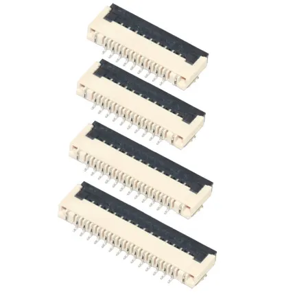 FPC FFC флип-Обложка разъем 1 0 мм плоский кабель PCB разъемы SMT ZIF 4 6 8 10 12 14 15 16 18 20 22 24 26 28