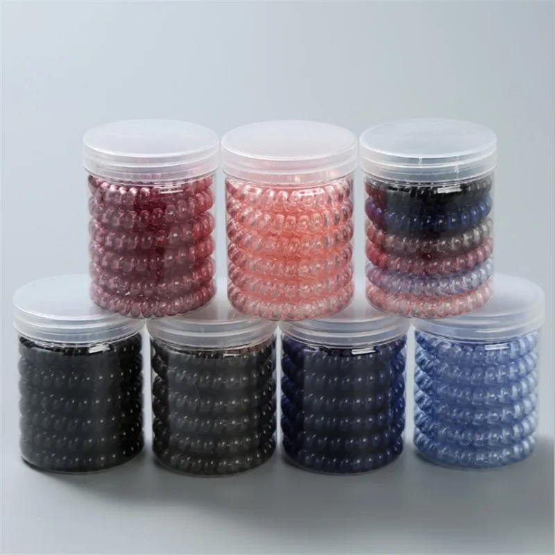 Резинки для волос прозрачные детские, 12 шт./корт, 3 см, 5 см