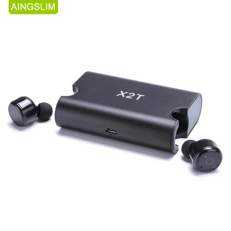 Мини наушники AINGSLIM Bluetooth 4 2 стереонаушники гарнитура настоящие Беспроводные с