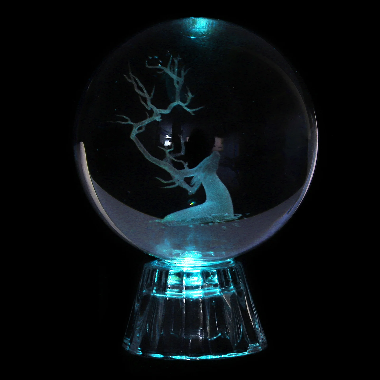 

1 шт., креативный хрустальный шар, цветное освещение, хрустальный шар, маленький светодиодный ночник