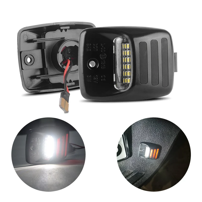 DERI полный светодиодный номерной знак света Эксклюзивный Красный Oled пробки СИД