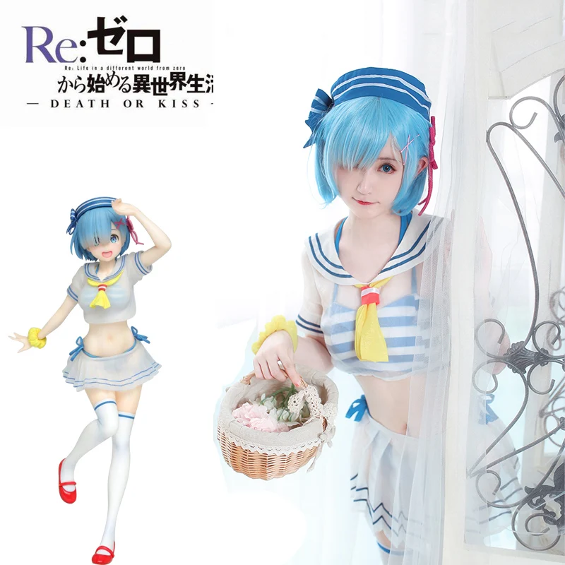 2020 новый аниме Re Life in a other world from zero Косплей Рем купальник морской вер костюм