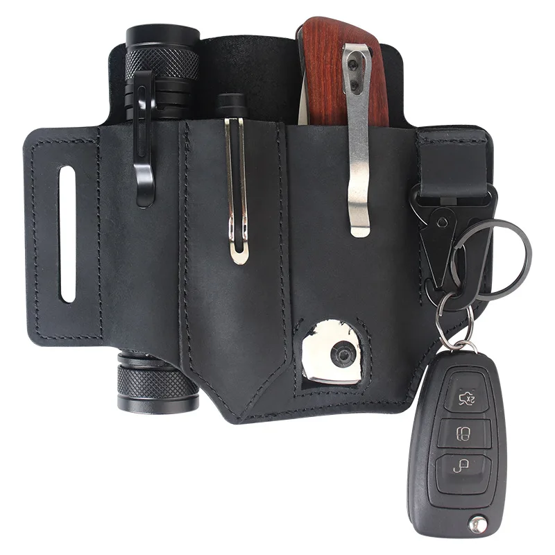 

Tactical Multifunction Belt New Multitool Leather Sheath Pocket Portable Muti-tool Storage Bag For Hunting Camping