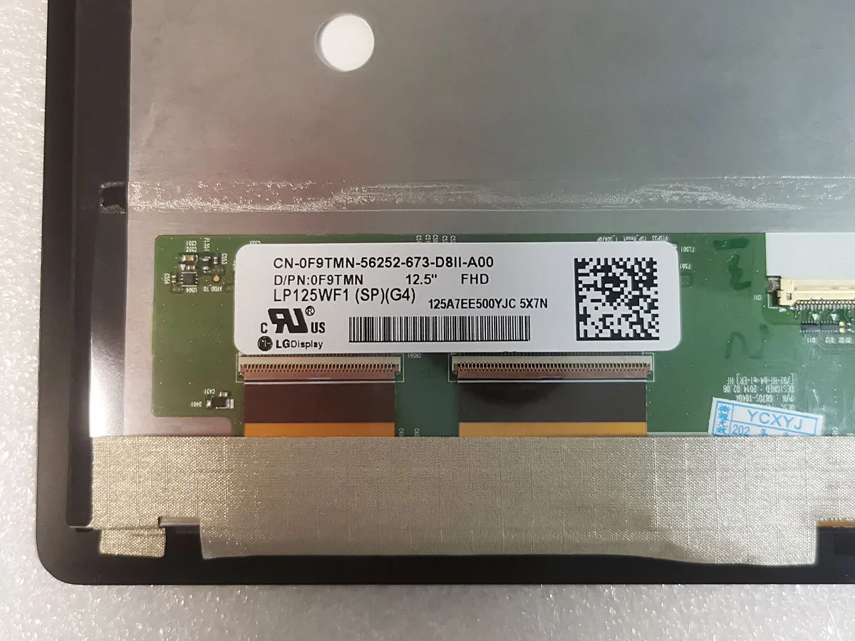 ЖК-экран 12 5 дюйма с сенсорным дигитайзером в сборе рамкой для DELL Latitude E7250 E7270