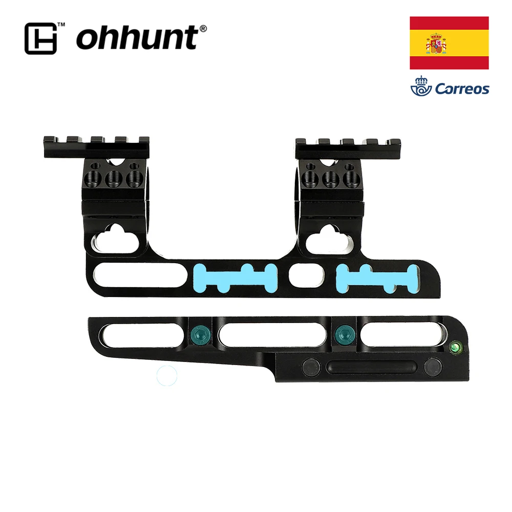 Ohhunt двунаправленное регулируемое офсетное крепление 25 4 мм 30 с пузырьковым