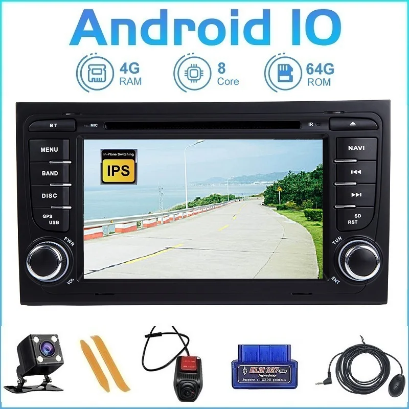 ZLTOOPAI для Audi A4 S4 2002-2008 Android 10 0 автомобильный медиаплеер DVD GPS навигация