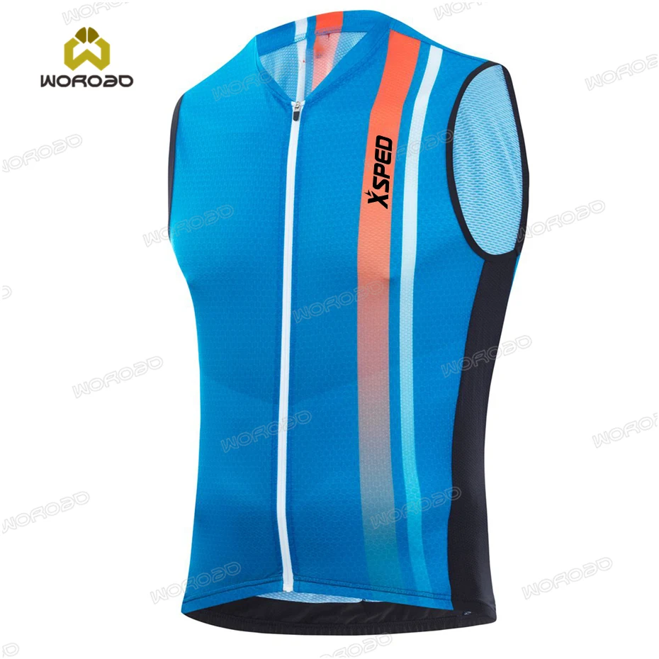 

Fashion Men Cycling Sleeveless Bike Jersey 2021 Summer MTB Tops Road Bike Clothing Breathable Bicycle Clothes Cycle Ciclismo