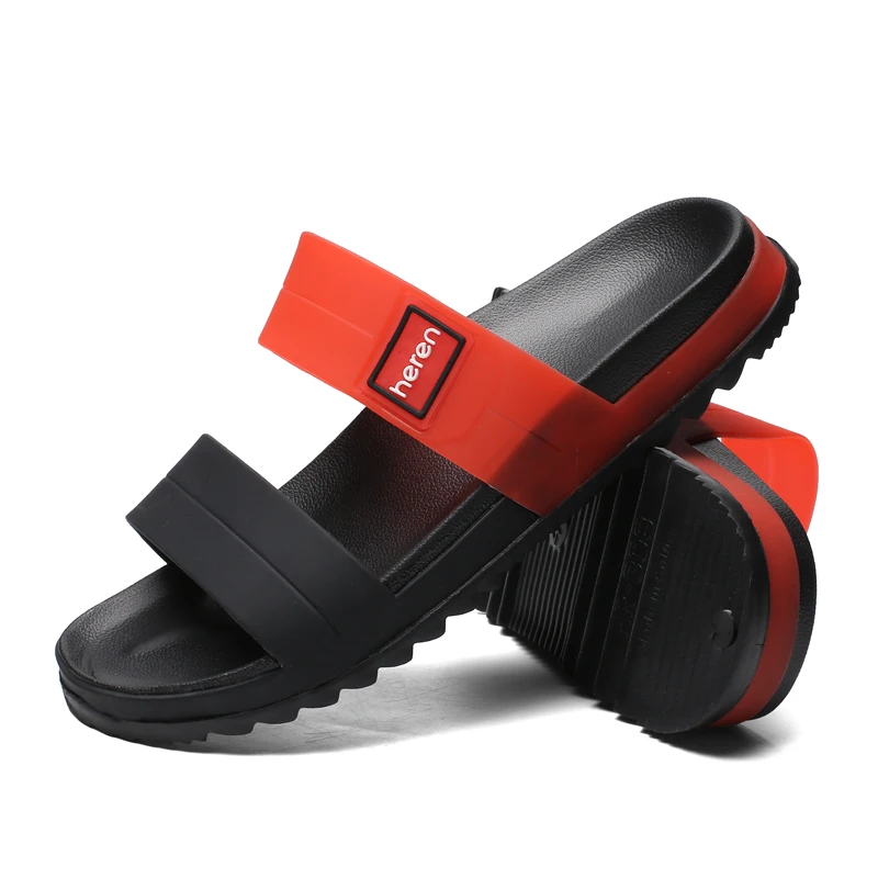 

Coslony Sandals Men Summer Slippers Fashion Peep Toe Flip Flops Male Outdoor Non-slip Flat Beach Slides Home Breathable Slippers