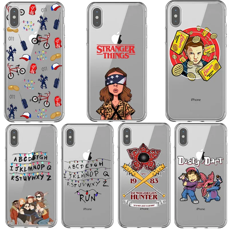 Чехол для телефона Stranger things season 3 2019 iPhone X XR XS MAX 6 7 8 plus 5 6s SE Apple прозрачный мягкий
