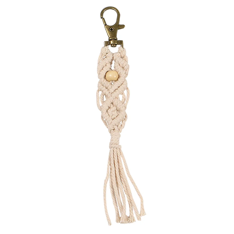 12 Artilady Гавайские брелоки с кисточками для женщин Boho key Holder Брелок макраме сумка Шарм ювелирные изделия подарок для друзей Прямая поставка - Цвет: 12