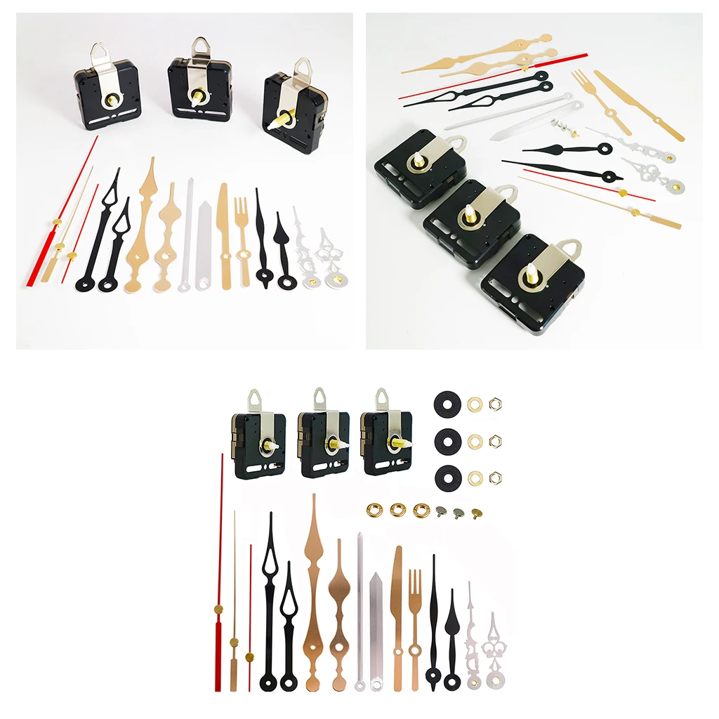 

Non Ticking Clock Movement Mechanism Long Shaft for DIY Repair Replace Tool Wall Custom Clock Hands Clock Collectibles Accs