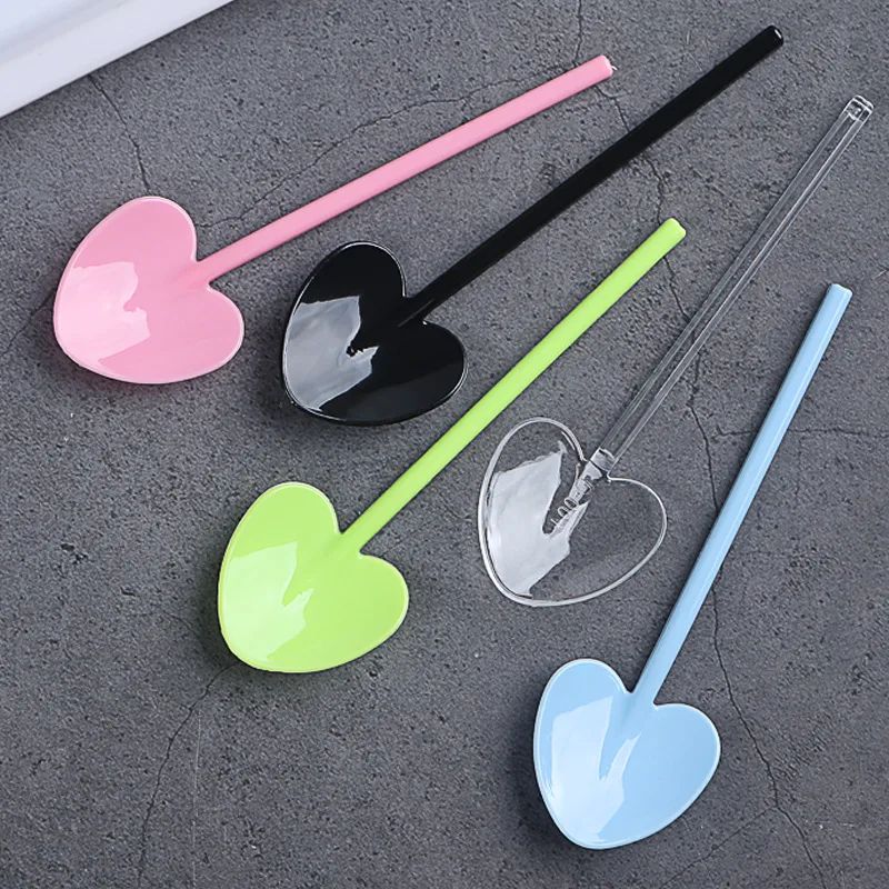 

Plastic Disposable Spoons Food Grade Plastic Ice Cream Dessert Spoons Party Supplies