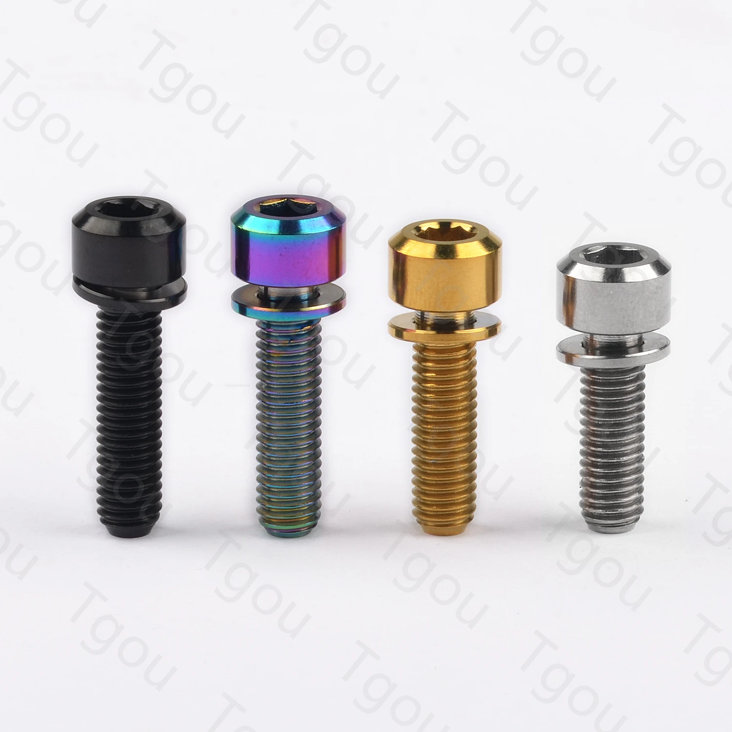 Титановый болт Tgou M5x16/18/20 мм Шестигранная головка с шайбой для руля