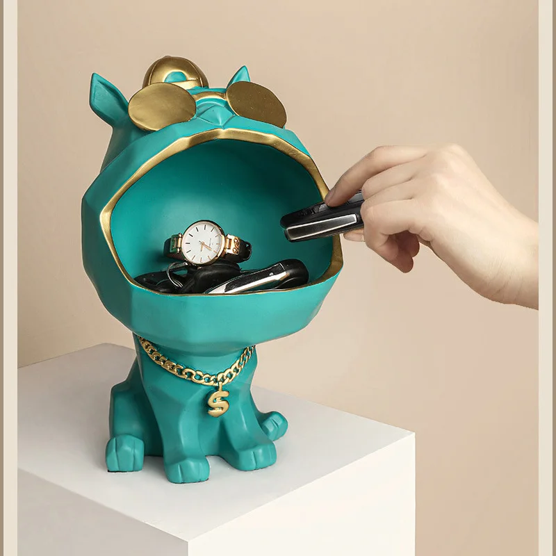 

Большая собака крутая собака креативное украшение для хранения ключей украшение чайного столика Свадьба переход в новый дом подарок солнц...