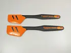 Tupperware силиконовая лопатка, предназначенная для хранения верхней лопатки (2) черно-оранжевая лопатка для теста