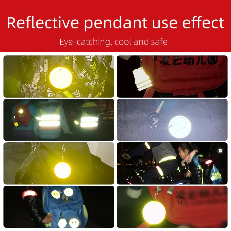 Светоотражающие брелки MEILITE 500 из мягкого ПВХ с подсветкой в виде свечи для