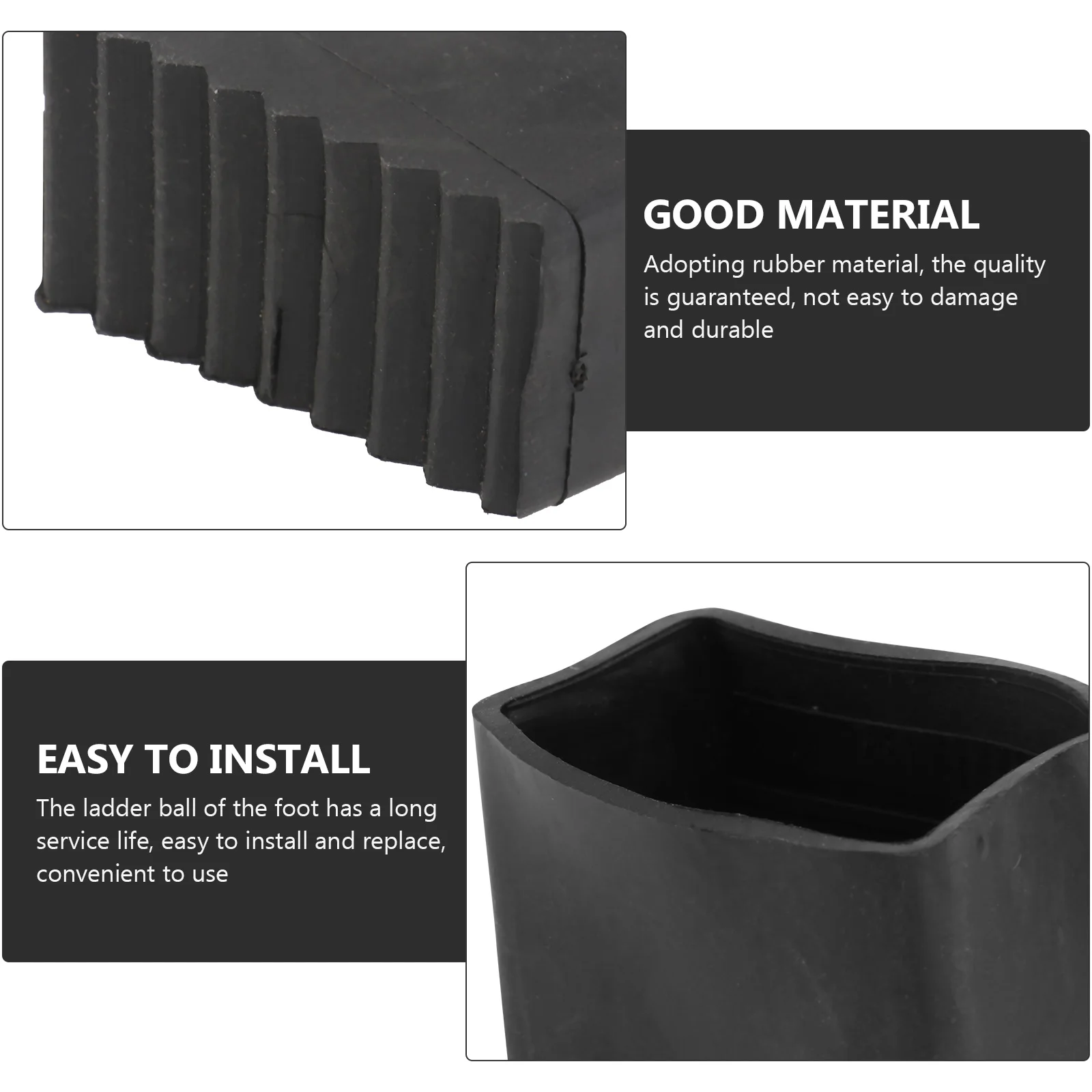 2 шт. Нескользящие резиновые подставки для лестницы | Мебель