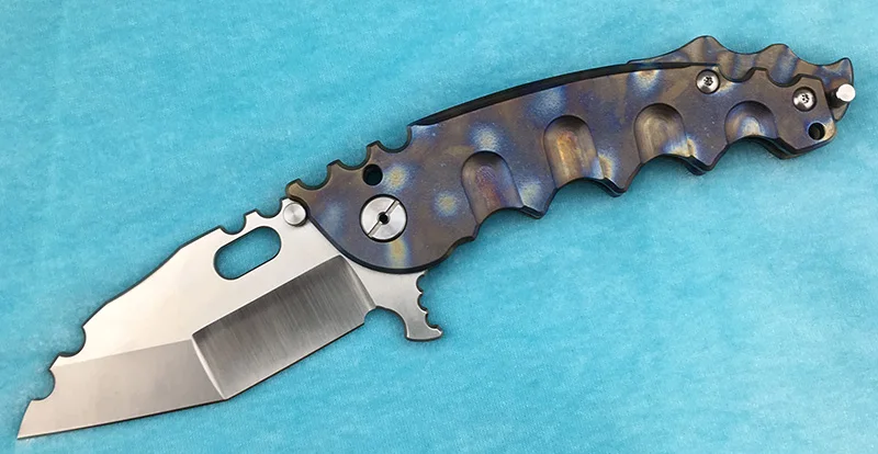 LEMIFSHE war ball bearing Flipper folding knife VG10 blade TC4 titanium alloy handle camping hunting outdoor fruit knife EDC too