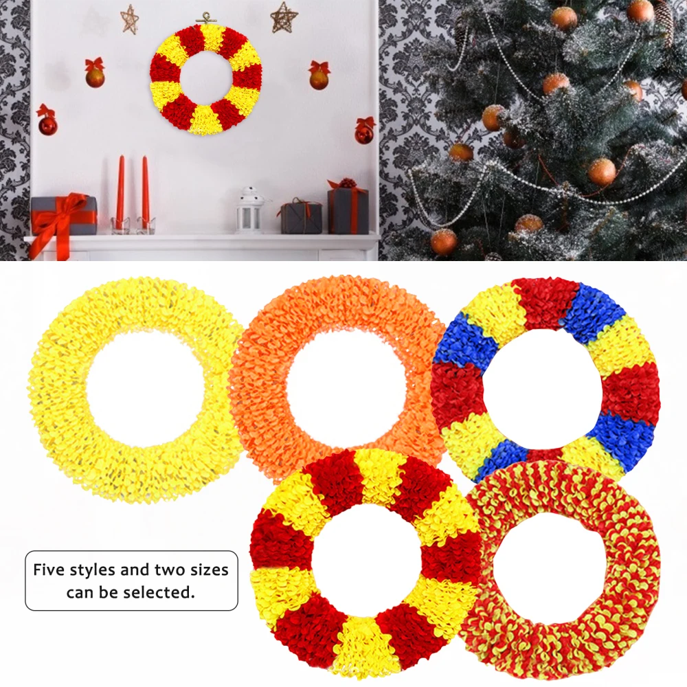 Венки кольцо в виде цветка календулы искусственные цветы искусственная шелковая